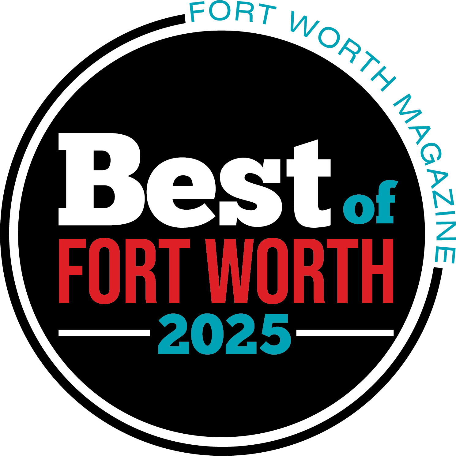 Best of Fort Worth 2025 - Fort Worth Magazine Award Badge