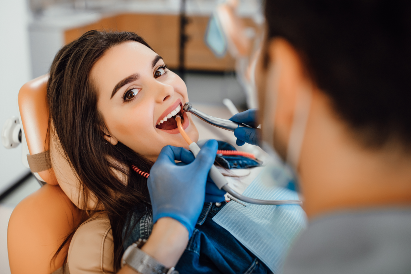 Benefits of dental implants - Before and after comparison showing natural-looking tooth replacement results at Fort Worth Dental